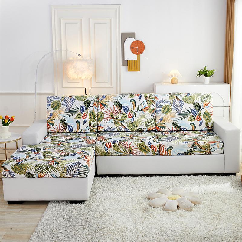 Stretch Sofa Seat Cushion Cover Furniture Protector Slipcover Sofa Covers for Living Room Soft Flexibility with Elastic Bottom