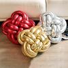 Woven Knotted Throw Pillow Solid Color Design High Elastic Friendly to Skin Chinese Knotting Office Sofa Bed Cushion Pillow Decor
