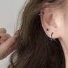 12PC Titanium Tragus Piercing Nose Earring Septum Labret Lip Ring Cartilage Industrial Tongue Barbells Eyebrow Body Jewelry