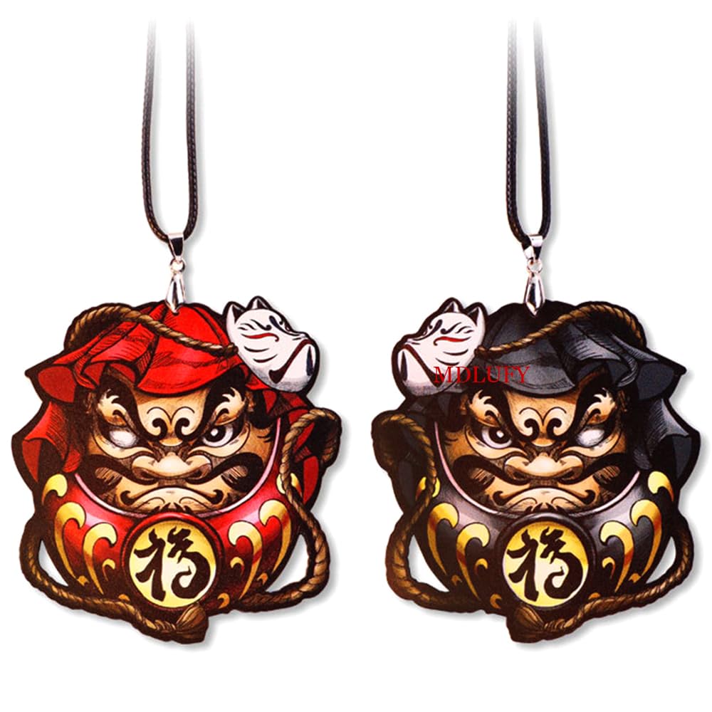 

MDLUFY Украшение автомобиля Подвеска для автомобиля Подвесное украшение Ожерелье Подвеска Амулет для салона автомобиля Украшение автомобиля Бодхидхарма Зеркало для салона автомобиля