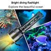 High Power XHP70 Led Diving Flashlight Professional Dive Lantern IPX8 Waterproof Underwater Torch Fishing Lamp with Hand Rope