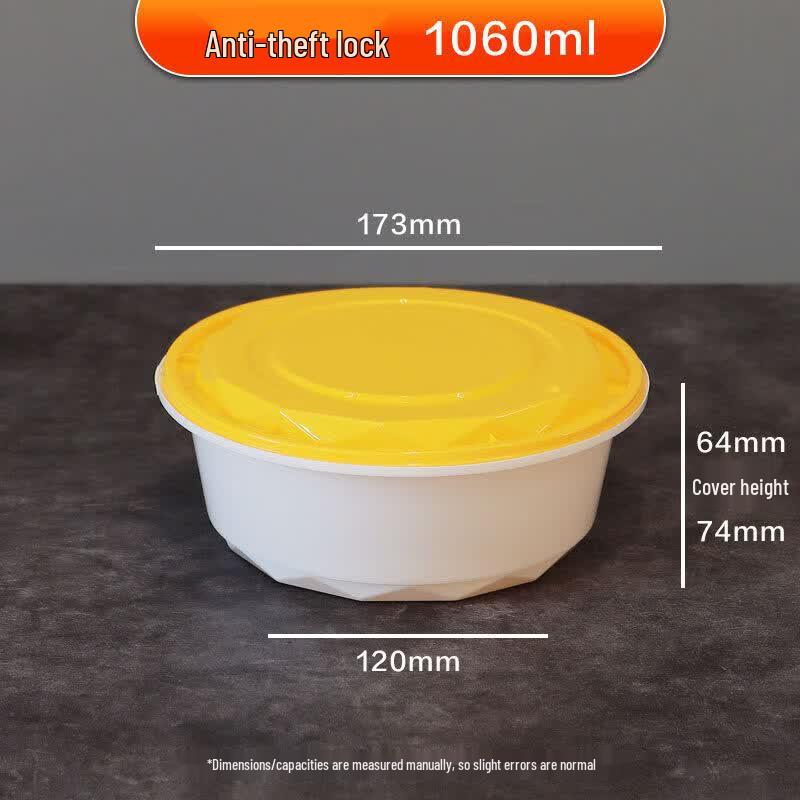 Round Disposable Food Container with Lid