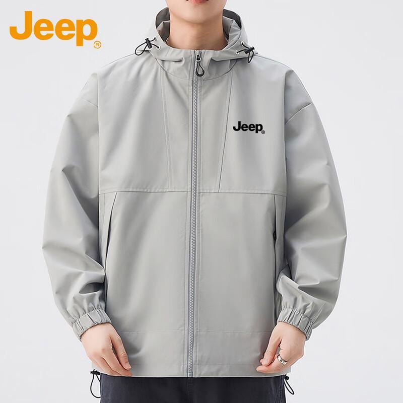 JEEP Men's Spring Autumn Casual Windbreaker Jacket