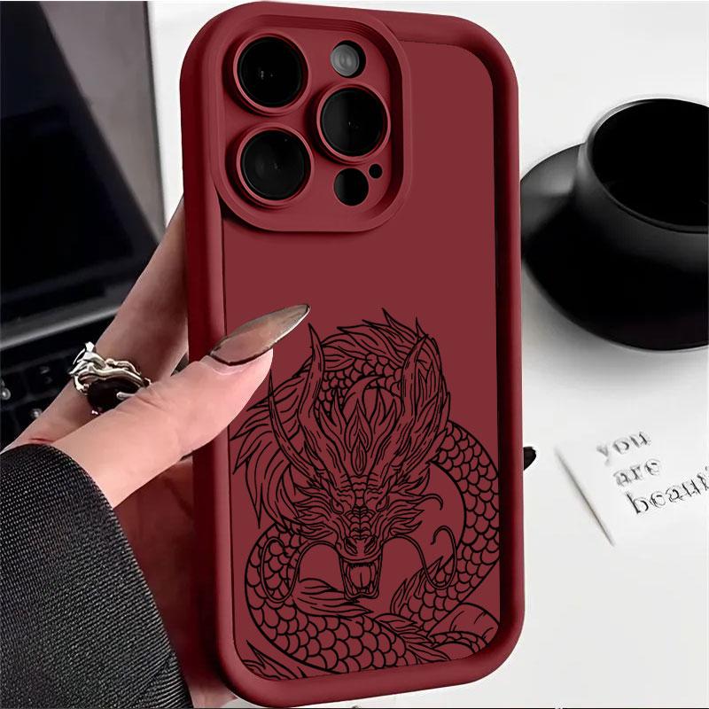 

Case For Realme C51 C53 C55 C61 C63 C65 C67 C11 C17 C20 C25Y C12 C25S Full Package Shockproof Silicone Soft Dragon Phone Cover Realme C25 C25S