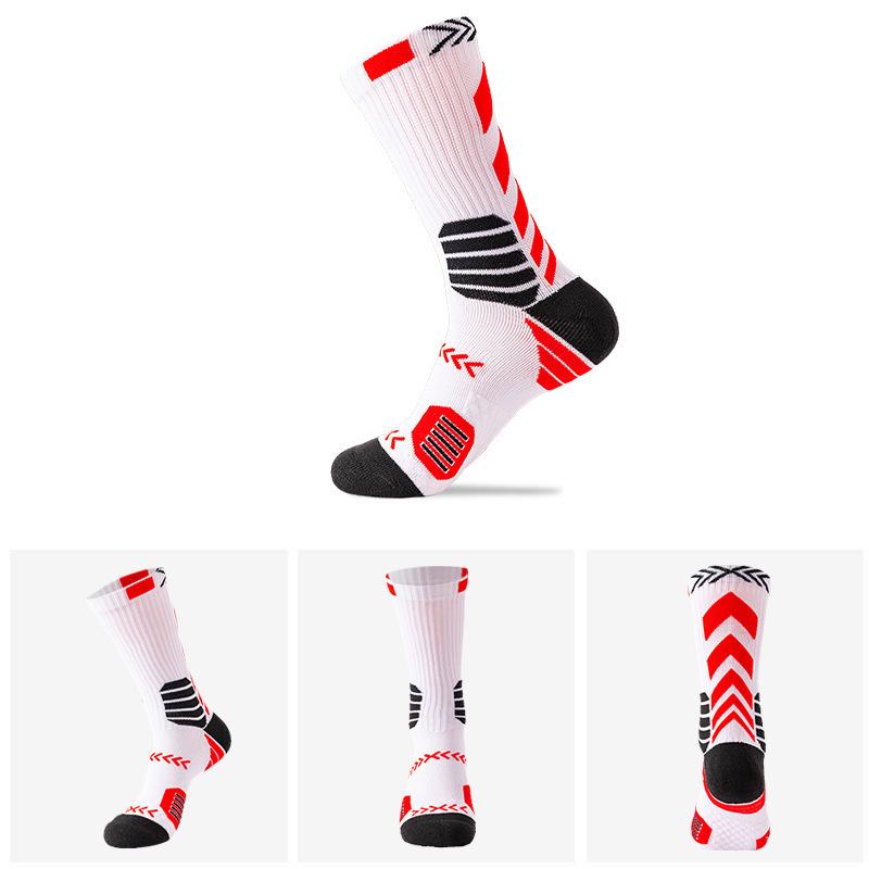 Basketball Socks, Training Socks for Men and Women, Towel Soles, Shock-absorbing and Anti-slip Sports Socks