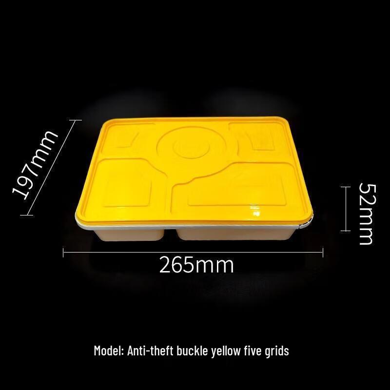 

JingJingRS Disposable 5-Compartment Meal Prep Containers