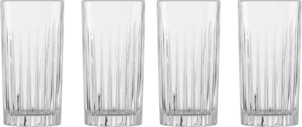 Zwiesel Glass (ZWIESEL GLAS) Break-Resistant Tumblers for Water, Mineral Water, and Soft Drinks, Long Drinks, 4-Piece Machine-Made Set (l121880)