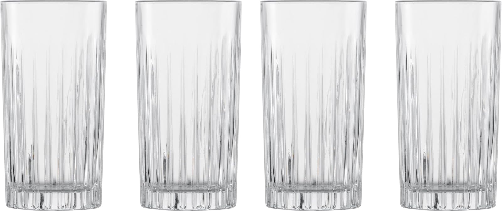 

Zwiesel Glass (ZWIESEL GLAS) Break-Resistant Tumblers for Water, Mineral Water, and Soft Drinks, Long Drinks, 4-Piece Machine-Made Set (l121880)