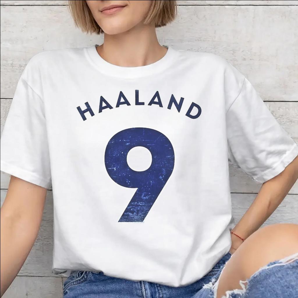 Haalands Accessories Unisex WoUnisex T Shirts 100 Cotton Tee Graphic Printing Football Tshirt Clothing