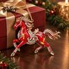Party Ornament Supplies 2 Pcs Zodiac Animals Christmas Ornaments, 2D Acrylic Red Animal Hanging Festival Ornaments Decorations, Chinese New