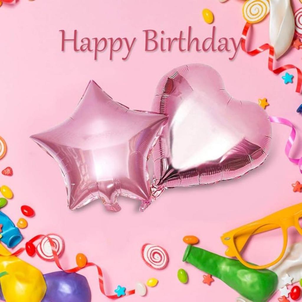 28 szt. Balon Dekoracje na przyjęcie urodzinowe Balony z konfetti Balony foliowe w kształcie gwiazdy i serca 18" Dekoracje ślubne Balony helowe Dziewczynka Chłopiec Baby Shower