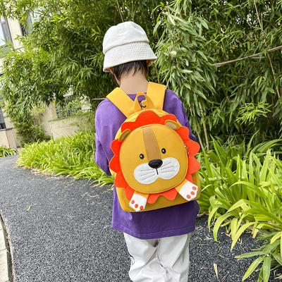 Cute Little Animal Children's Schoolbag Cartoon Kindergarten Backpack Lightweight Weight Weight Boys and Girls Baby Small Backpack