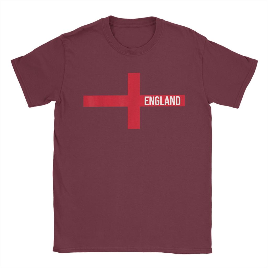 England St Georges Cross Flag English Men T Shirt Novelty Tees Short Sleeve O Neck T-Shirts Cotton Plus Size merch