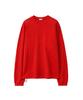 Yuche Preta Forte Sq Slant Long Sleeve Tee Scarlet Red