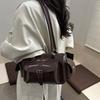 Handbag for Women, Casual, Large Capacity, Bowling Bag with Multiple Pockets, Underarm Style, Boston Single Shoulder Bag