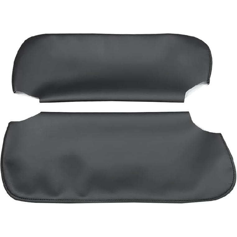 Schwarze Auto-Sonnenblendenabdeckung PU-Leder, Paar für linke und rechte Seite, Passend für Chevy Camaro Firebird 1993-2002 (Nur Haut)