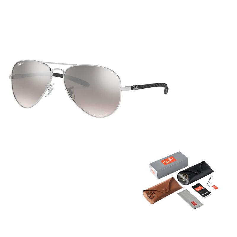 

Rayban Премиальные Градиентные Поляризованные Металлические Солнцезащитные Очки Авиаторы Унисекс 58 серебряный