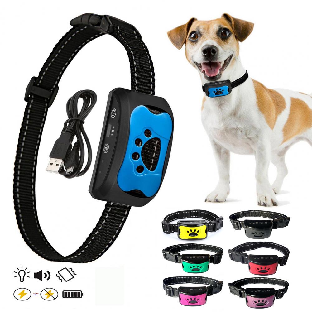 Dog Bark Collar Rechargeable Smart Anti Barking Collar Dog Training Device with 7 Adjustable Sensitivity Vibration for All Dogs 1