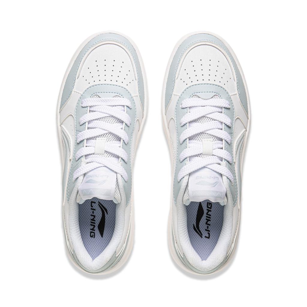 Li Ning Yuan Bao Pure Classic Fashion Versatile Youthful White Sneakers Women Sneakers Blue AGCV148-4