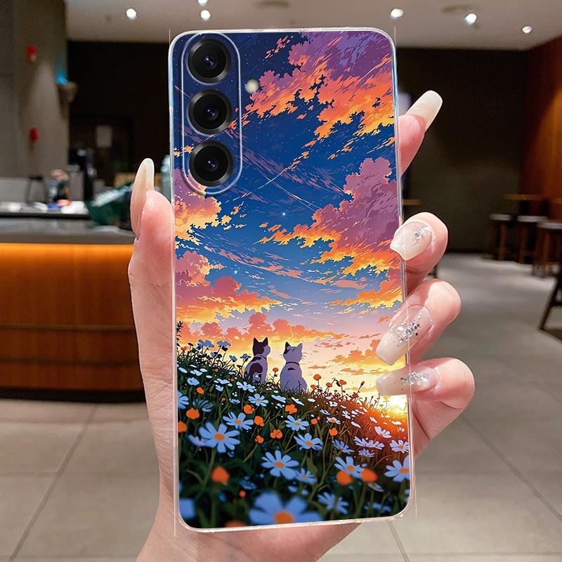 Korpuss Samsung Galaxy A17 5G Tālruņa Vāciņš Silikona mīksts Luksusa Pūķis Jauks Foršs Zēniem Meitenēm Aizmugurējais Vāciņš Caurspīdīgs Bufera Apvalks