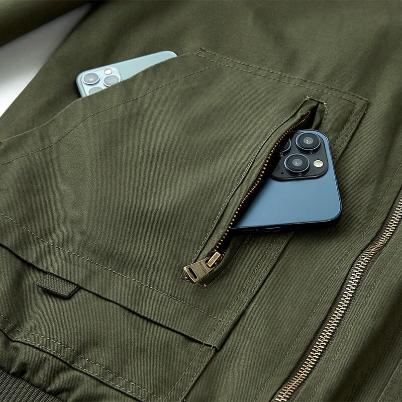 Jeep Men's Outdoor Casual Stand-Collar Washed Jacket