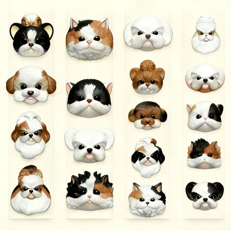 1Pcs Cartoon Cute Pet Dog Cartoon Head 3D Nail Mold Nail Art Decorations Nails Diy Design Silicone Nails Mould