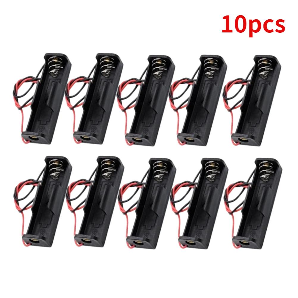 10pcs/5pcs 18650 Power Bank Cases 1X 3.6V-4.2V 18650 Battery Holder Storage Box Case 1 Slot Battery Container With Wire Lead