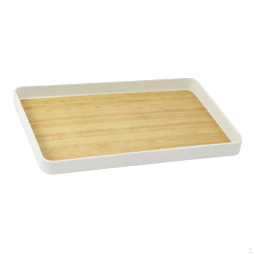 Multipurpose Serving Tray, Tea Cup Food Dish for Dining Table Party Bathroom Desktop Kitchen