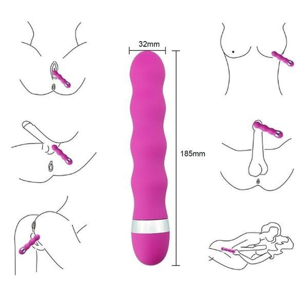 Vícerychlostní vaginální vibrátor s bodovým G klitorisem na zadek, anální erotické sexuální hračky pro ženy Dospělé ženy Dildo