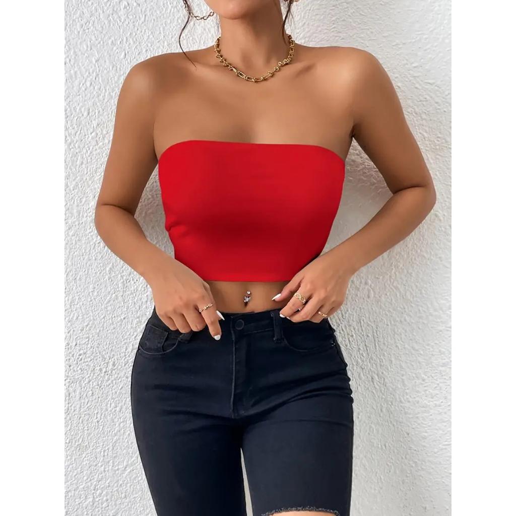 Damen Einfarbiger Alltäglicher Casual BH, Stoßfester und Anti-Hänge-BH, Ohne Stahlbügel, Damen Brustwickel, Geeignet zum Tragen zu jeder Jahreszeit