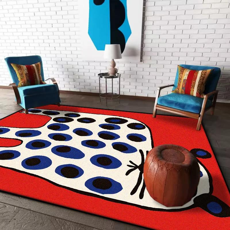 Tappeto VIKAMA Moderno con Motivo Animale Astratto - Tappeto Grande per Soggiorno - Morbido e Antiscivolo per Camera da Letto - Decorazione per la Casa