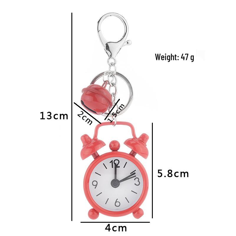 Mini Alarm Clock Keychain: Creative Ornament & Charm for Car, Bag, or Couple Gift