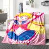 Custom Name Sailor Moon Theme Printed Blanket - Perfect for Couch, Bed, Travel & Outdoor Use | Machine Washable, Cozy & Durable.