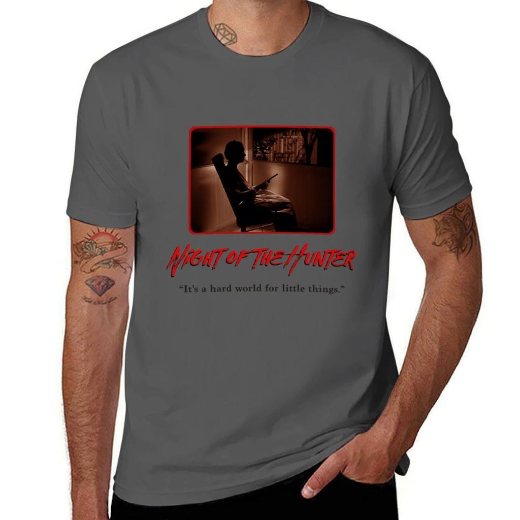 Night Of The Hunter Gun With Lillian Gish Horror Classic Movie Tshirt Work Wear Breathable Tee