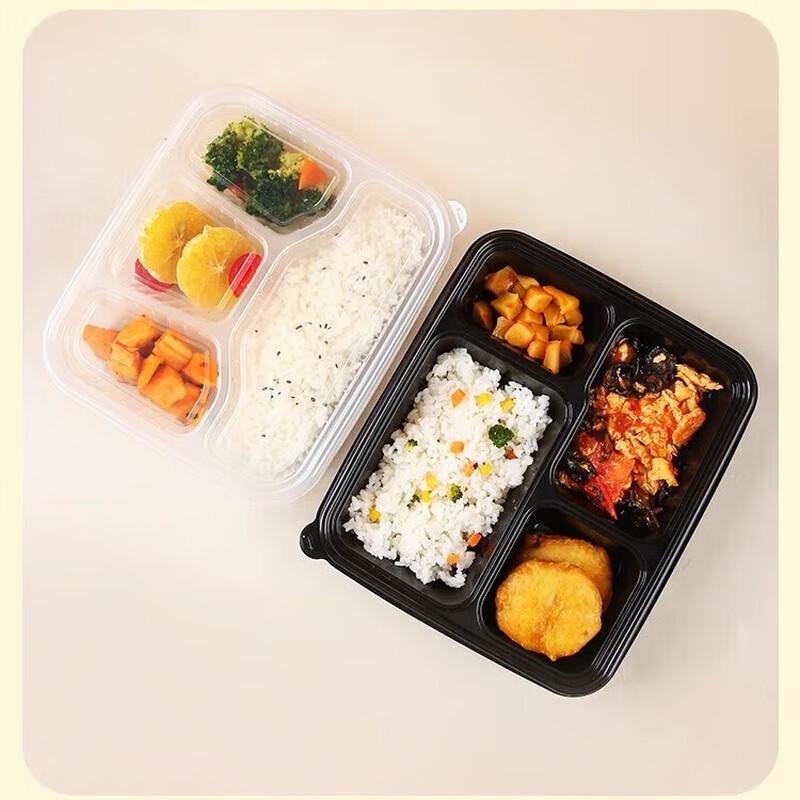 Disposable Food Container with 5 Compartments
