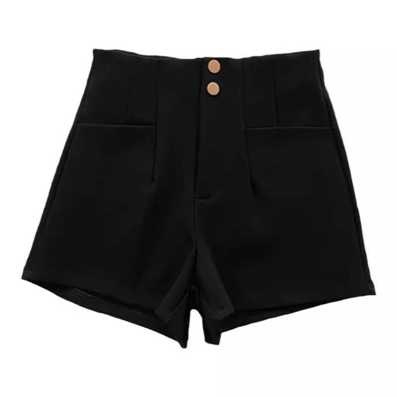 Korean Style High-Waisted Wide-Leg Slimming A-Line Shorts for Women - 2024 Summer Fashion