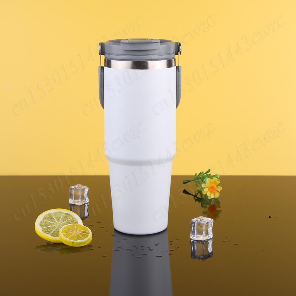 30oz Double-Layer Insulated Cup Stainless Steel Travel Vacuum Flask Vacuum Thermal Insulated Mug for Cold Hot Beverages