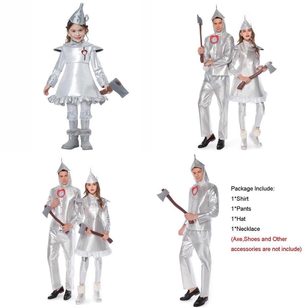Captivating Wizard Of Oz Tin Man Costume For Adults And Kids Perfect For Parties
