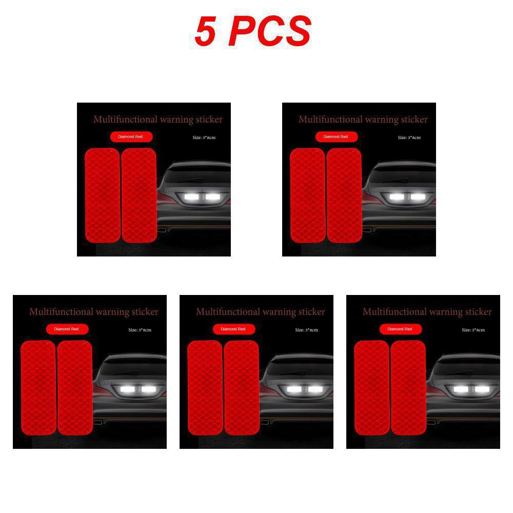 1 ~ 5 bucăți autocolante reflectorizante pentru bara de protecție a autovehiculului benzi reflectorizante de avertizare autocolante reflectoare de siguranță