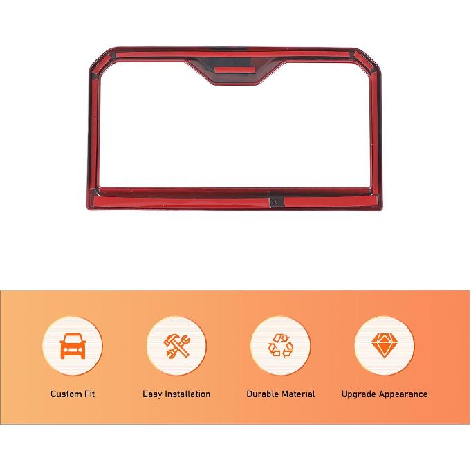 Car Cup Holder Cover Frame Trim Compatible with Toyota Tacoma 2024, ABS Inner Front Water Cup Holder Trim Cover, Car Center Control Water Cup Holder