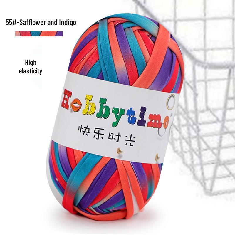Cloth Strip Yarn DIY Crochet Kit: Handmade Bag, Knitting Material for Cushions, Carpets, and Dolls