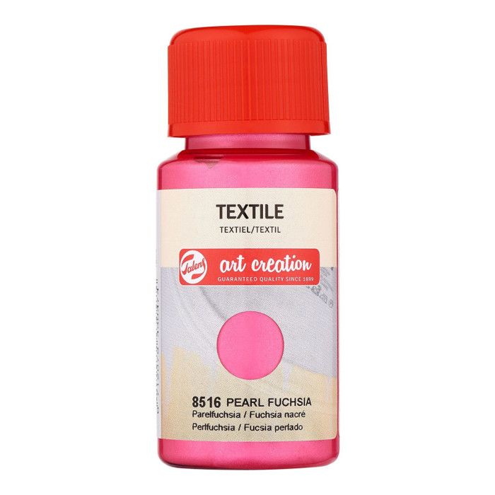 Peinture pour textile - fushia nacré - Talens Art Creation - 50ml