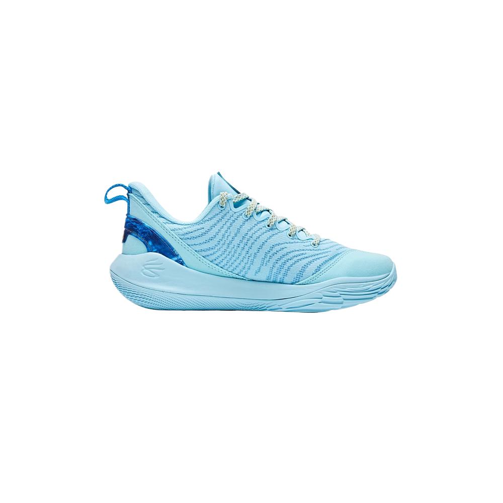 Under Armour Synthetic Leather Fabric Curry 12 Comfortable Fashionable Versatile Kids Basketball Shoes Kids Sneakers Blue 3028501
