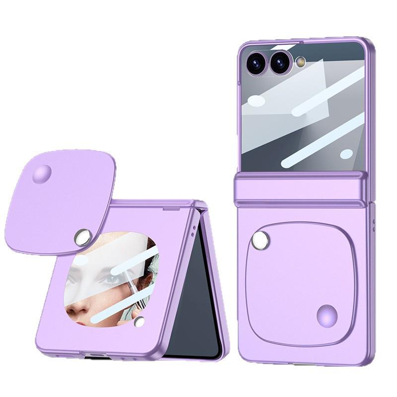 GKK Ultra-Thin Magnetic Makeup Mirror Case for Samsung Z Flip7 - Full Coverage Folding Screen Protection