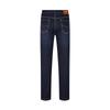 Qipai Men's Lyocell Blend Washed Straight-Leg Jeans