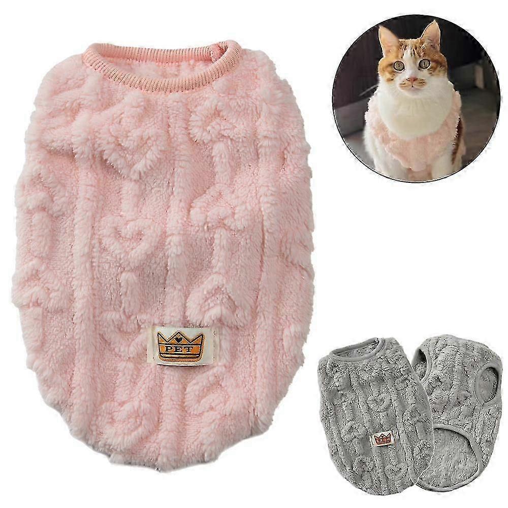 Weiche Fleece Katzenkleidung Winter Warm Hundepullover Für Kleine Mittlere Hunde Katzen Weste Kleidung Welpe Kätzchen Jacke Mops Mantel Haustier Outfits!ZZ45