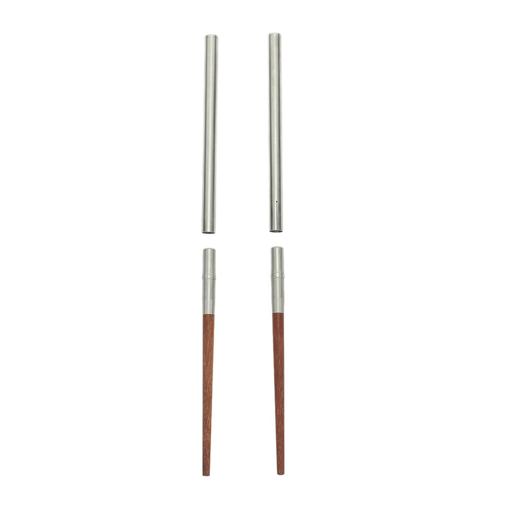 Foldable Wood Chopsticks Portable Detachable Wooden Flatware Chopsticks for Outdoor Camping