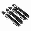4Pcs Carbon   Car Side Door Handle Frame Cover Trim for     10th 16-17