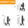 Shockproof Flexible Double Arm Bike Camera Holder for Stable Video Recording with Quick Release and Wide Compatibility