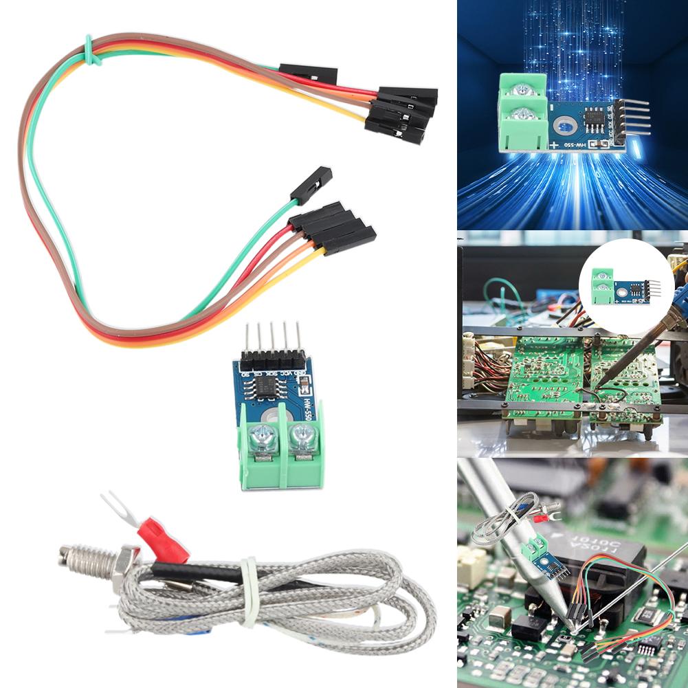 MAX6675 Module DC 3-5V K Type Thermocouple with Cable Cord Temperature Degrees Module Temperature Thermocouple Sensor